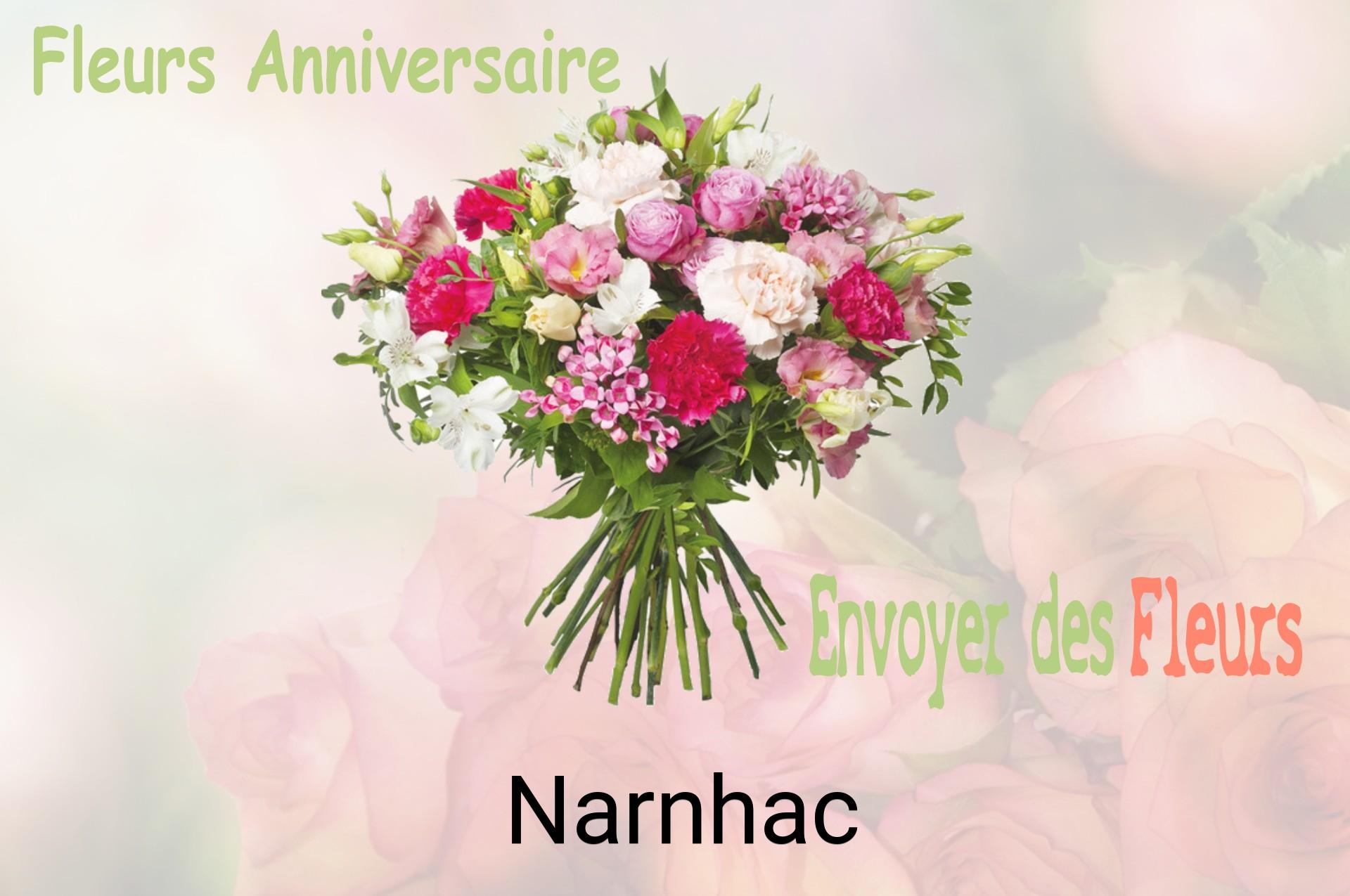 Bouquet de fleurs d’anniversaire livré à Narnhac