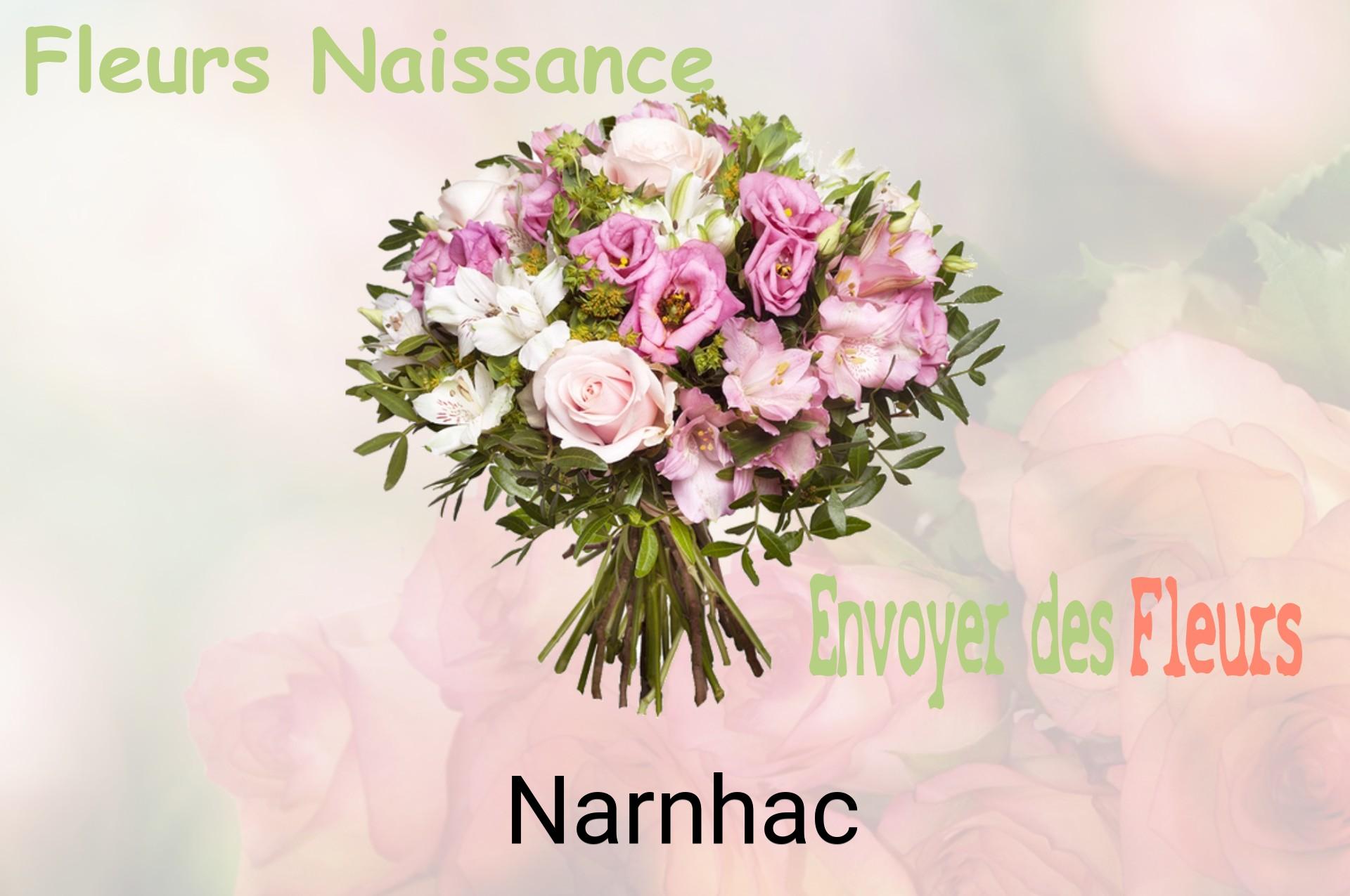 Bouquet de fleurs de naissance livré à Narnhac